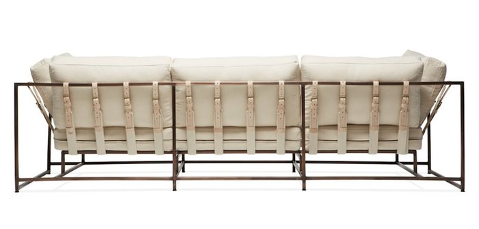 Трехместный диван Комфорт на металлокаркасе - лучшие Прямые диваны в INMYROOM