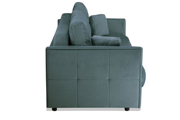 Прямой диван-кровать Шерлок бирюзового цвета - лучшие Прямые диваны в INMYROOM