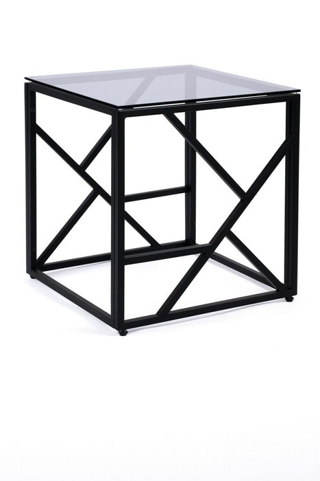 Журнальный столик 1 серо-черного цвета