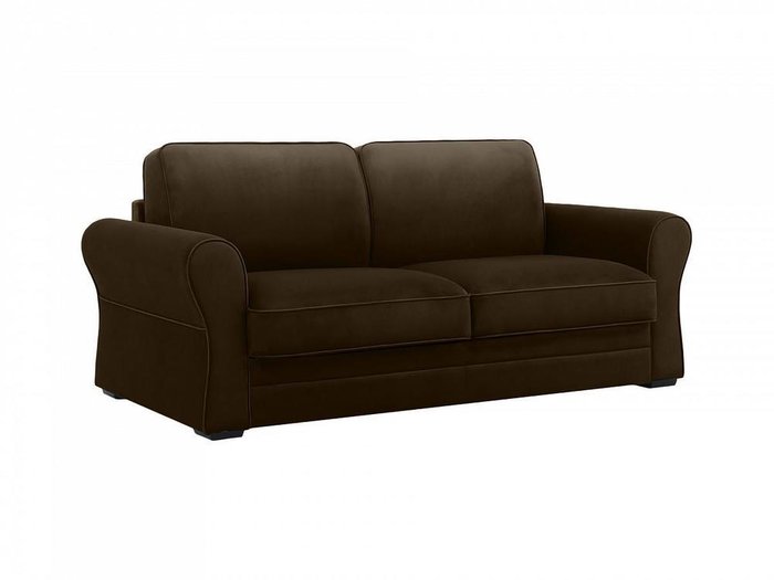 Двухместный диван-кровать Belgian темно-коричневого цвета  - купить Прямые диваны по цене 130806.0