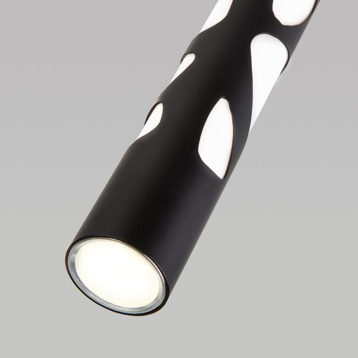 Подвесной светодиодный светильник DLR037 12W 4200K черный матовый - лучшие Подвесные светильники в INMYROOM