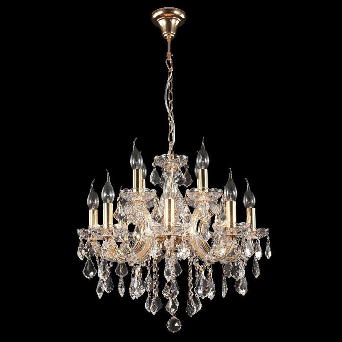 Подвесная люстра Crystal Lux Ines Gold/Transparent Подвесная люстра Crystal Lux Ines Gold/Transparent
