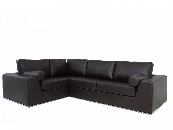 Угловой диван-кровать Igarka темно-коричневого цвета - купить Угловые диваны по цене 165900.0