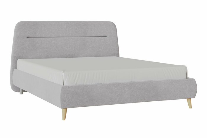 Кровать Магнелия 160х200 серого цвета - купить Кровати для спальни по цене 57090.0