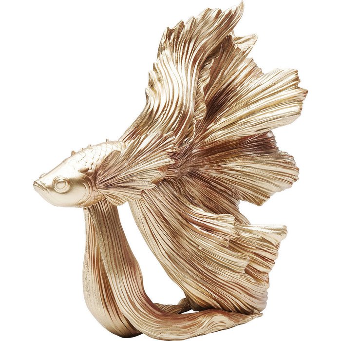 Статуэтка Fish золотого цвета - лучшие Фигуры и статуэтки в INMYROOM