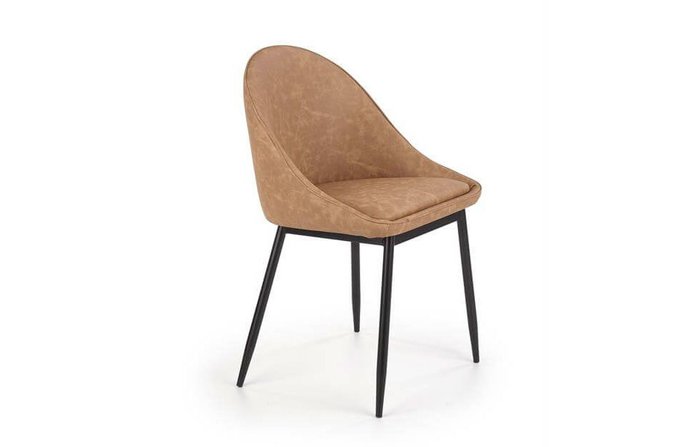 Стул мягкий светло-коричневого цвета - купить Обеденные стулья по цене 9715.0