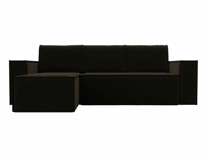 Угловой диван-кровать Куба коричневого цвета левый угол - купить Угловые диваны по цене 55999.0