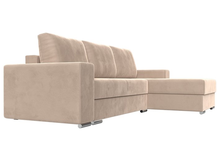 Угловой диван-кровать Дрезден бежевого цвета правый угол - купить Угловые диваны по цене 68999.0