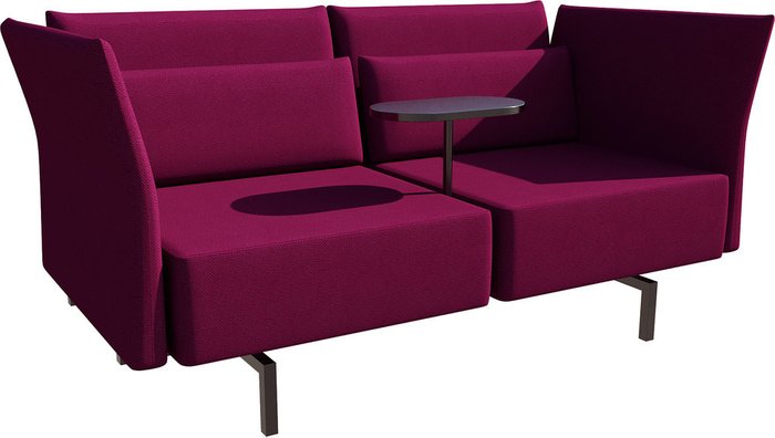 Диван Аверс бордового цвета - купить Прямые диваны по цене 91617.0