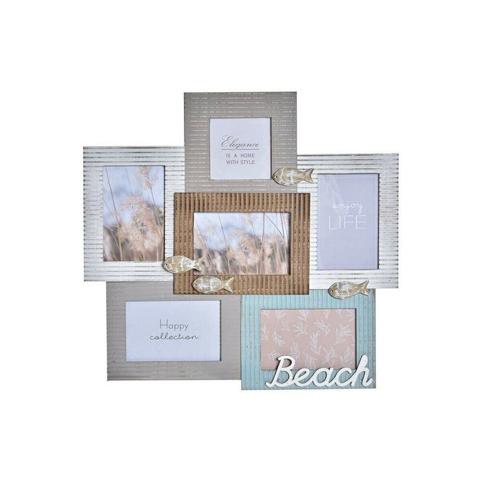 Фоторамка Beach 46,5 x 2 x 44,5 cm Деревянный Моряк