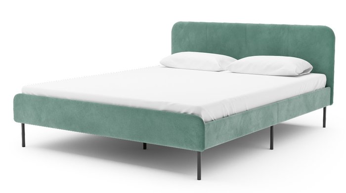 Кровать Элиса 180х200 зеленого цвета без подъемного механизма Кровать Элиса 180х200 зеленого цвета без подъемного механизма