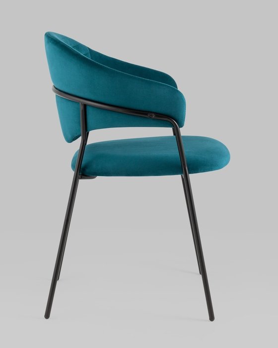 Стул Алексис сине-зеленого цвета - лучшие Обеденные стулья в INMYROOM