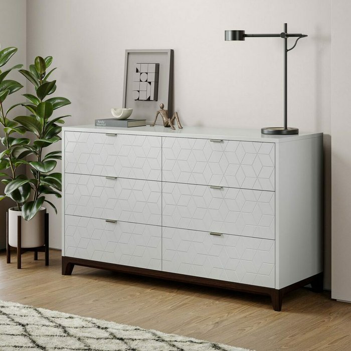 Комод Case CS042 светло-серого цвета - лучшие Комоды в INMYROOM Комод Case CS042 светло-серого цвета - лучшие Комоды в INMYROOM