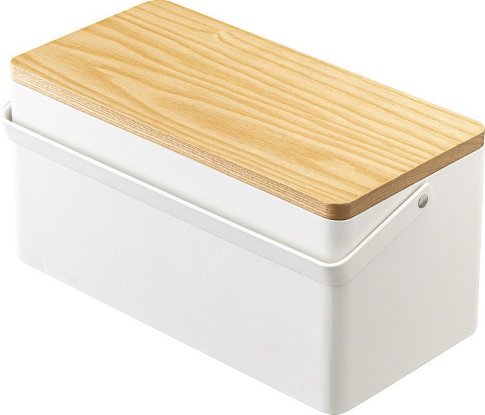 Коробка для швейных принадлежностей Tower бело-коричневого цвета