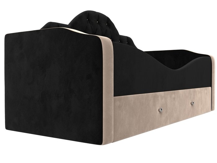 Детская кровать Скаут 72х160 черно-бежевого цвета  - лучшие Одноярусные кроватки в INMYROOM