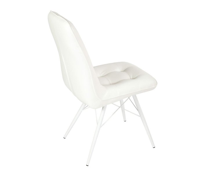 Стул Бордо белого цвета на белых ножках - лучшие Обеденные стулья в INMYROOM