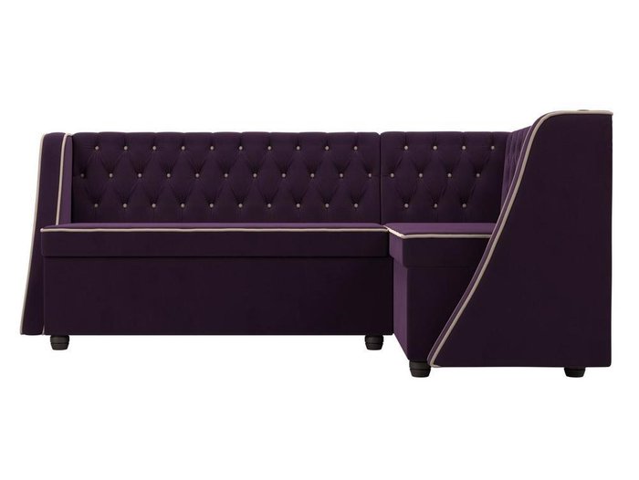 Кухонный угловой диван Лофт фиолетового цвета правый угол - купить Угловые диваны по цене 50999.0