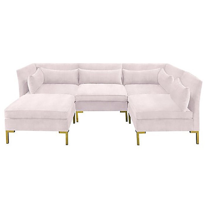 Диван Zara Sectional Pink розового цвета