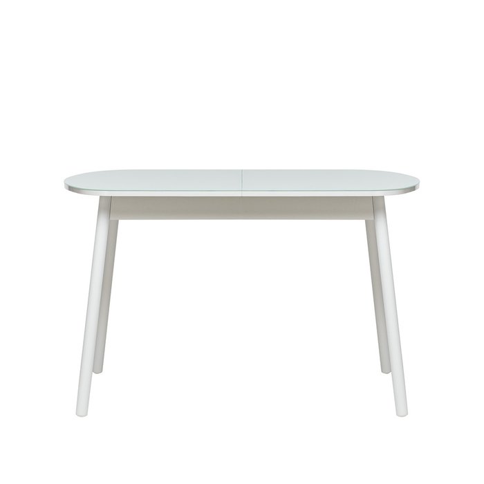 Раздвижной обеденный стол Мидел белого цвета - купить Обеденные столы по цене 14677.0
