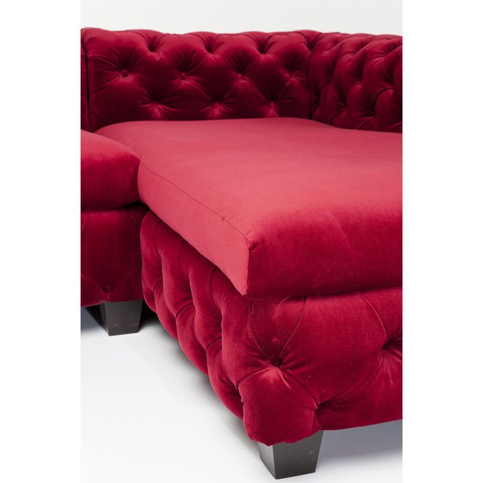 Угловой диван Desire красного цвета - лучшие Угловые диваны в INMYROOM
