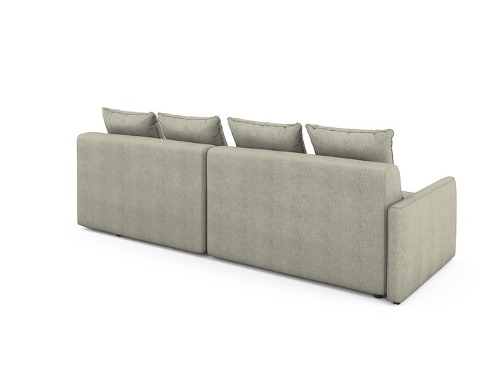 Угловой раскладной диван Bronks правый бежевого цвета - лучшие Угловые диваны в INMYROOM
