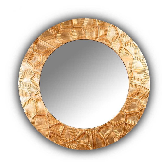 Настенное зеркало FASHION HOLLOW gold