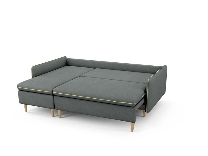 Угловой Диван-кровать Ron левый темно-серого цвета - купить Угловые диваны по цене 64900.0