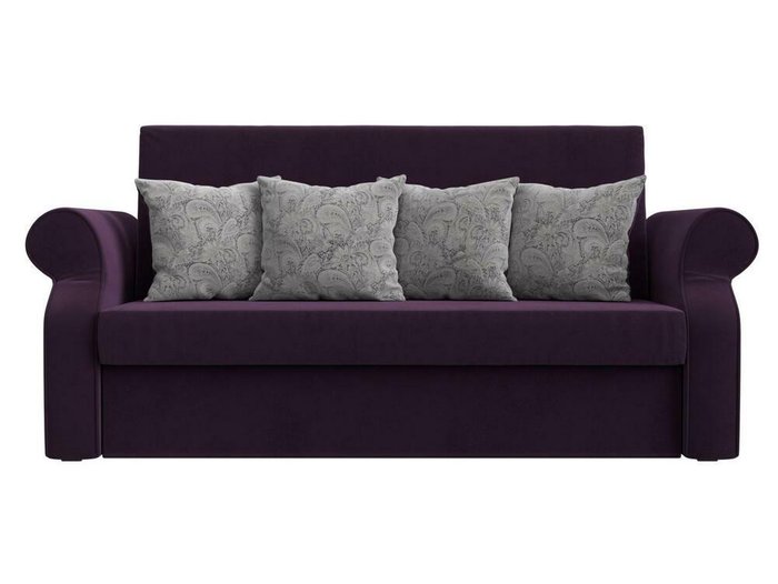 Диван-кровать Софт фиолетового цвета - купить Прямые диваны по цене 41990.0