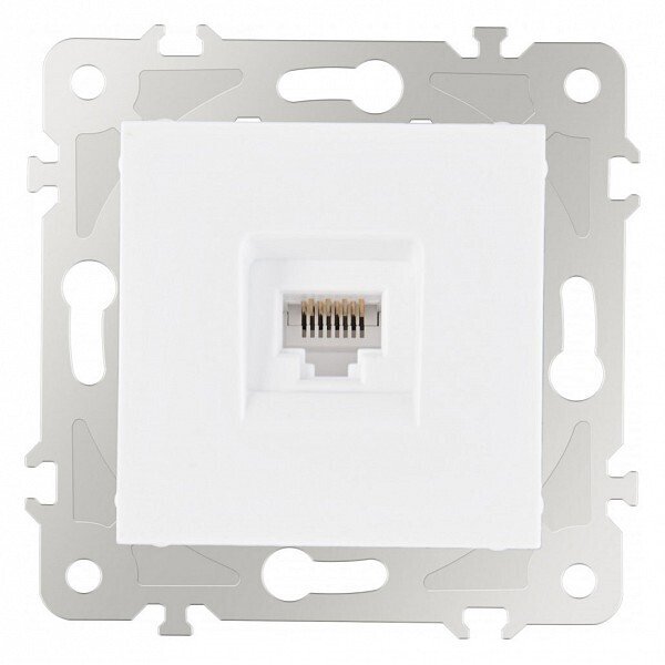 Розетка Ethernet RJ-45 без рамки 203.45-1.white