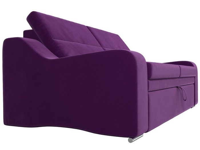 Прямой диван-кровать Медиус фиолетового цвета - лучшие Прямые диваны в INMYROOM