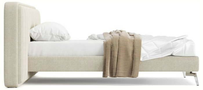 Кровать Forma 2 180х200 бежевого цвета без подъемного механизма - лучшие Кровати для спальни в INMYROOM