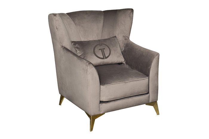 Кресло Siena серо-коричневого цвета - купить Интерьерные кресла по цене 73000.0