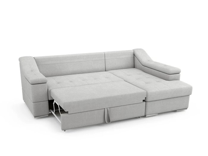 Угловой Диван-кровать Liverpool правый светло-серого цвета - купить Угловые диваны по цене 79200.0