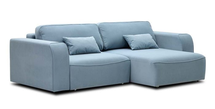 Диван-кровать угловой Тулон голубого цвета - купить Угловые диваны по цене 68300.0