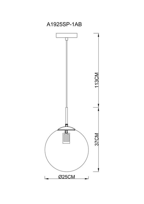 Подвесной светильник Volare с прозрачным плафоном - лучшие Подвесные светильники в INMYROOM