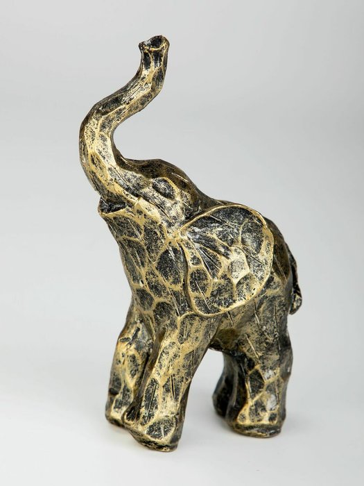 Декор Слоник золотистого цвета - купить Фигуры и статуэтки по цене 2240