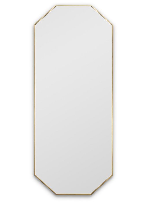 Настенное зеркало Stilig L в раме золотого цвета