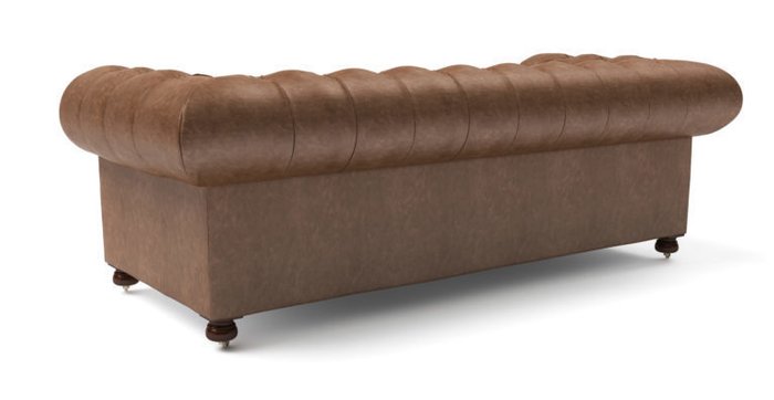 Трехместный диван Chesterfield Lux из экокожи - лучшие Прямые диваны в INMYROOM