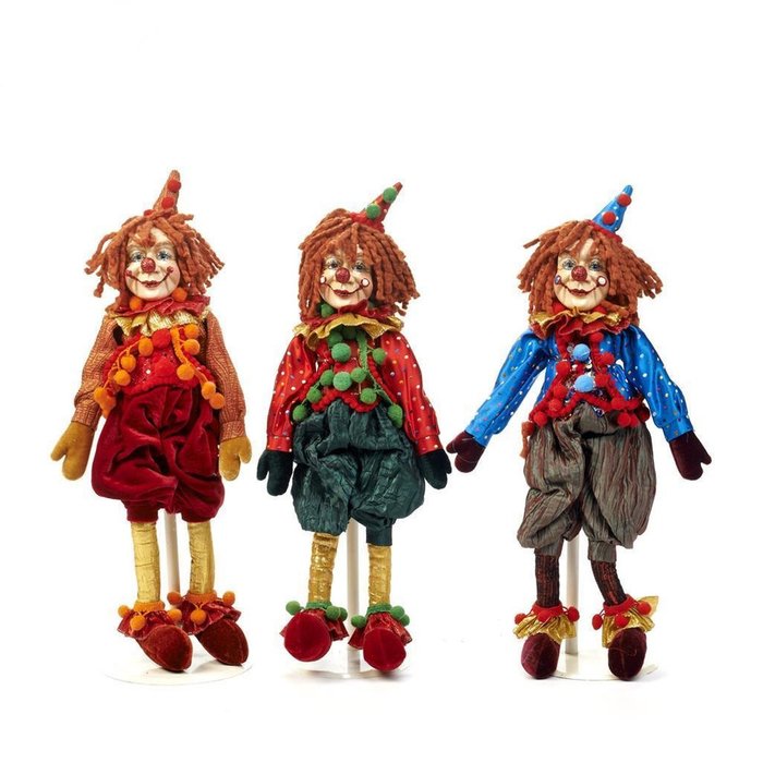 Цирковой клоун в красных панталонах - купить Фигуры и статуэтки по цене 9000.0