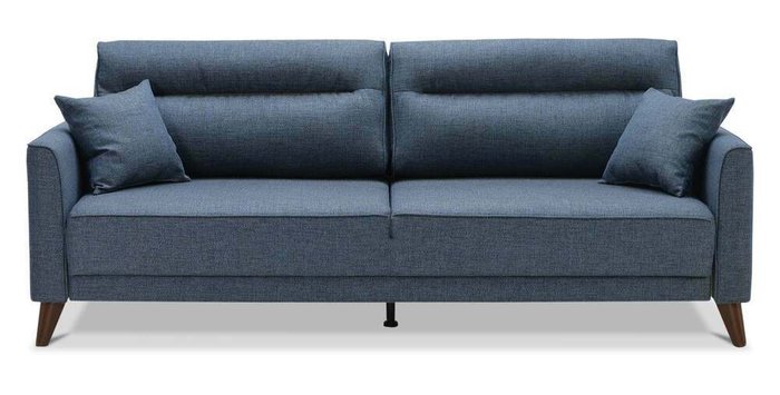 Диван-кровать Авилла синего цвета - купить Прямые диваны по цене 46800.0