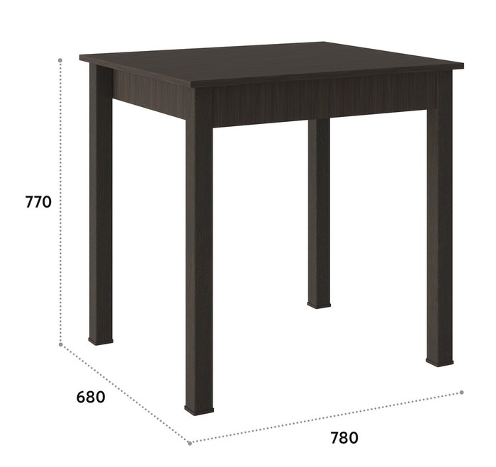 Обеденный стол темно-коричневого цвета - лучшие Обеденные столы в INMYROOM