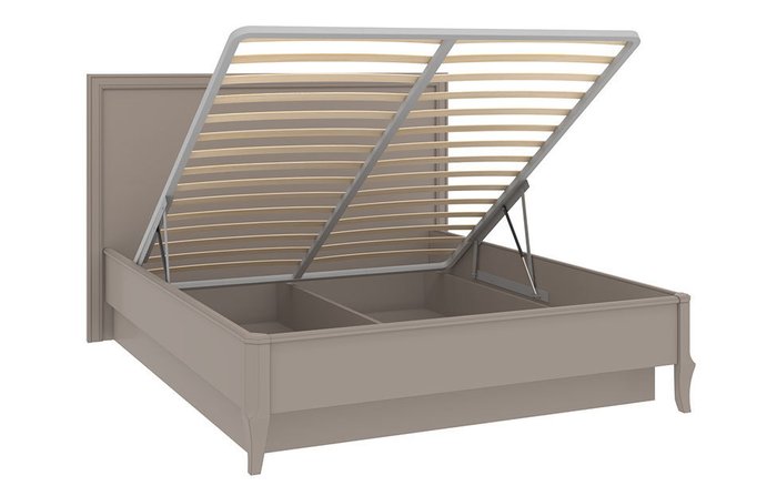 Кровать с подъемным механизмом Онтарио 160х200 бежевого цвета - лучшие Кровати для спальни в INMYROOM
