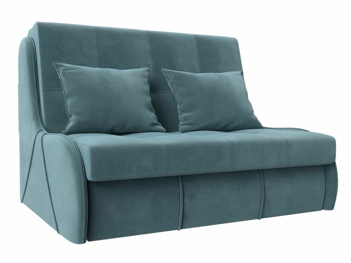 Прямой диван-кровать Риттэр бирюзового цвета
