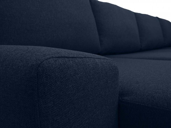 Угловой диван-кровать Petergof темно-синего цвета - лучшие Угловые диваны в INMYROOM
