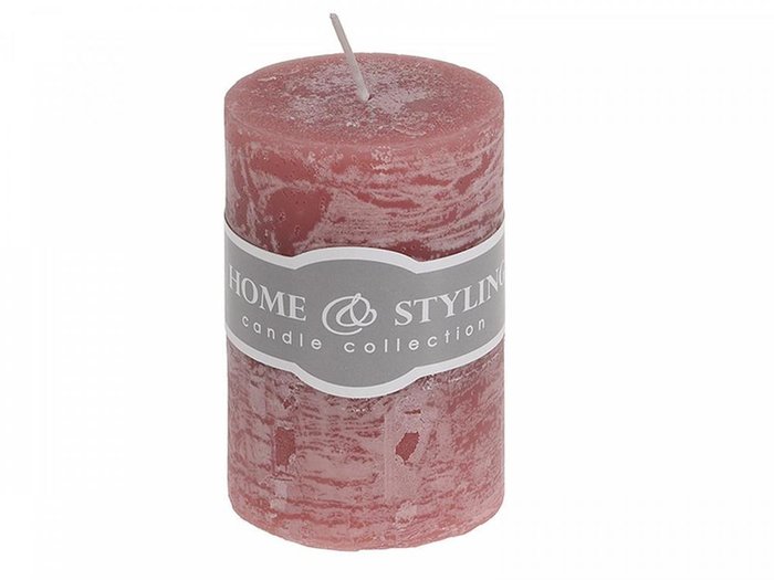 Свеча H&S Rustic розового цвета Свеча H&S Rustic розового цвета