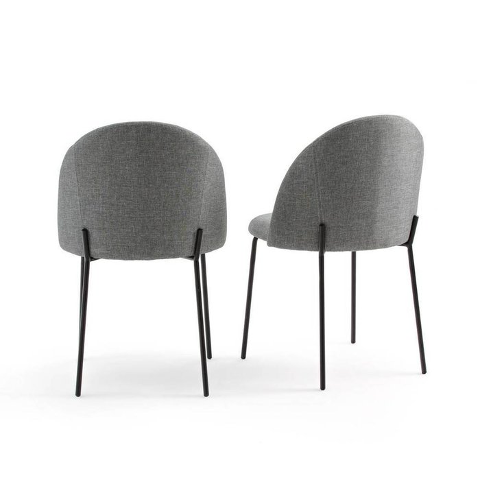 Комплект из двух стульев Nordie серого цвета - купить Обеденные стулья по цене 20799.0