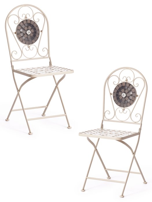 Набор из двух стульев Vicenza белого цвета