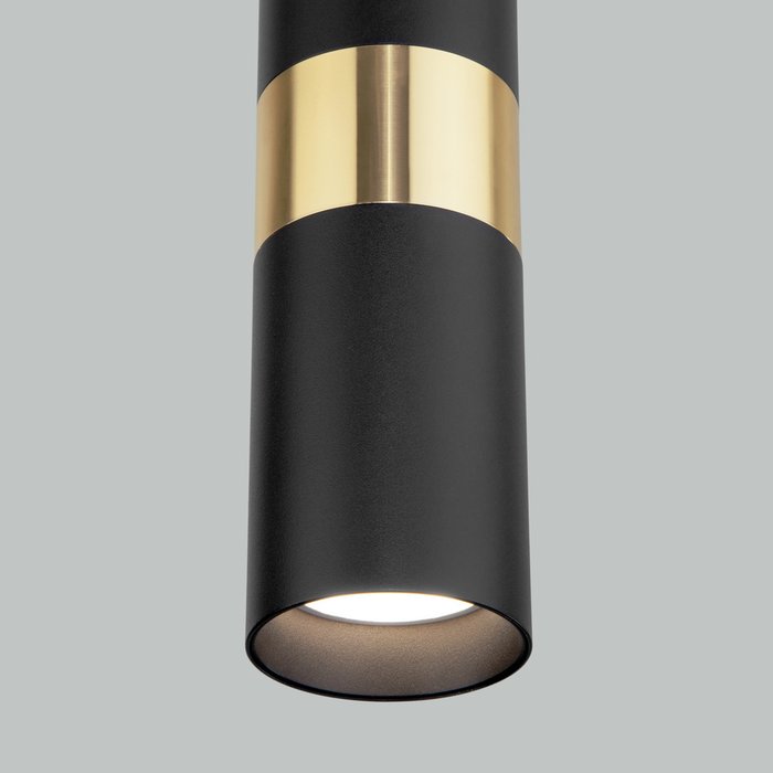 Подвесной светильник 50096/1 черный/золото - лучшие Подвесные светильники в INMYROOM