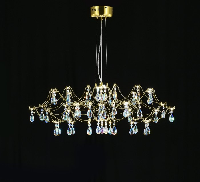 Подвесная люстра Ersilia MR2663-60P-50CD (металл, цвет латунь) - лучшие Подвесные люстры в INMYROOM Подвесная люстра Ersilia MR2663-60P-50CD (металл, цвет латунь) - лучшие Подвесные люстры в INMYROOM