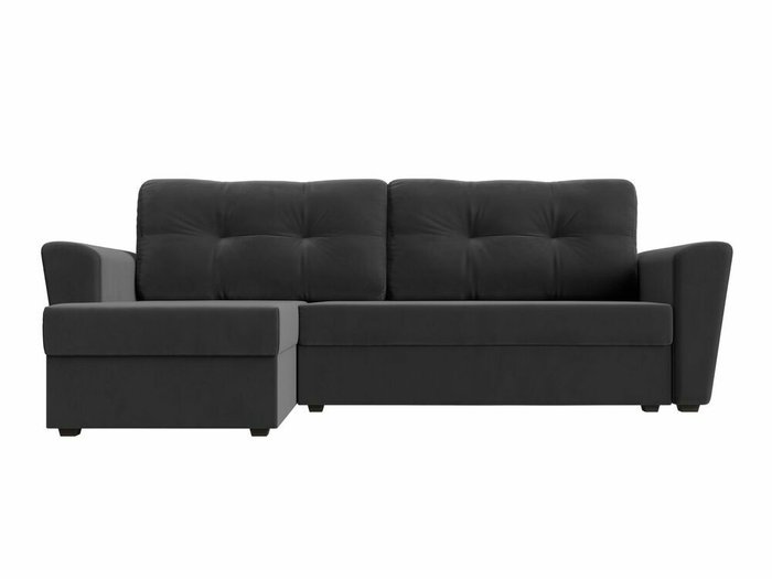 Угловой диван-кровать Амстердам лайт серого цвета левый угол - купить Угловые диваны по цене 30999.0
